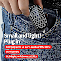 Miniatyrbillede 3 af 5: (Særlig kampagne) Mini solcelleoplader nøglering powerbank til mobiltelefon 1200mA Black: For Lightning