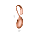 Pikkukuva 1 / 10: Kaareva kahvainen lusikka tarjoilulusikat ROSE GOLD OVAL OVAL Rose Gold Rose Gold Oval-Oval