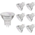 Miniatyrbilde 1 av 5: MR11 halogenlamper, 20W 12V MR11 GU4 halogenlampe, varm hvit, 6 stk.