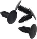 4 Stötfångarpluggar Täcker Främre Registreringsskyltshål, Nytt 6-7mm Hål Black