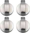 Gasspisknoppar, 4-pack, Metall, 6 mm axeldiameter