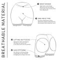 Miniatyrbild 5 av 10: Butt Lifter Shapewear Timglas Formgivande Shorts SVART L svart black L