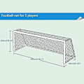 Miniatyrbild 2 av 5: Fotbollsmål - 3*2*1,2m, 5 spelare, 1 st