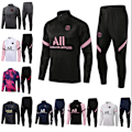 Miniatyrbillede 2 af 7: Paris, Atletico Madrid, Inter Milan, Liverpool, Marseille Brasilien Langærmet Trøje, Voksen og Børne Træningssæt, Fodboldtrøje Sæt Pink Pink twelve