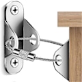 Miniatyrbilde 1 av 5: 6 stk Møbelanker Kit For Barnesikkerhet, Møbelstropper Brukes For Å Forhindre Fall Og Tippbeskyttelse, Kommode Eller Skap Til Vegganker sølv 6 pcs silver