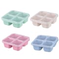 Bentobox - 4 Rom, Gjenbrukbare Matbokser for Matlaging, Perfekte Matlagringsbeholdere, Kompakte og Stables