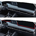 Miniatyrbilde 3 av 5: Passer til Mazda 3 BP Axela 2019-2024 (med HUD), Bil Dashbord Deksel, Anti-skli Dash Matte Dashbord Deksel, Dash Bord Deksel Matte, Biltilbehør Lhd-red Edge