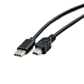 Miniatyrbilde 3 av 4: USB Typ-C til Mini USB-kabel USB-C Hann til Mini-B Hann Adapter Konverter