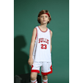 Miniatyrbild 4 av 5: (Specialerbjudande) Michael Jordan #23 Chicago Bulls Basketbollströja Set Barn Ungdom Uniform W Vit - Perfekt Vit-Xin White XS (110-120CM) White