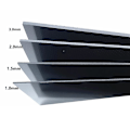 Miniatyrbillede 4 af 5: 3k kulfiberplade 125mm X 75mm X 2mm tykkelse ren kulfiberplade