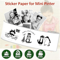 Pikkukuva 3 / 5: 6 rullaa Mini Pocket Printer -tarroja, 30 X 57 mm itseliimautuvaa lämpöpaperia Pocket Printerille (hs)