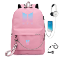 Miniatyrbild 1 av 4: Bts Ryggsäck Söt USB Color-11