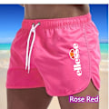 Miniatyrbild 1 av 2: Sportshorts i flerfärgad strandpolyester för män Rose red M
