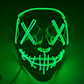 Miniatyrbild 2 av 2: Halloween Enemy Glow Mask Ghost Step Dance Kall Ljus Påsk 3# 27cmX17cm