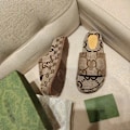 Miniatyrbild 2 av 3: G G sockerkaka tjock sula tofflor broderade tofflor apricot 41#