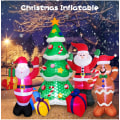 Miniatyrbild 1 av 2: Jul uppblåsbar snögubbe Santa Claus gårdsdekorationer style 1 1.5m UK