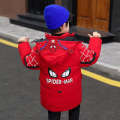 Miniatyrbild 2 av 5: Barn Pojkar Spiderman Huvjacka Vinterkappa Parka Ytterkläder Red 140cm