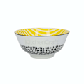 Miniatyrbillede 7 af 10: KitchenCraft Ceramic Cereal Bowl Mono Design - set 4 pcs