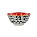 Miniatyrbillede 5 af 10: KitchenCraft Ceramic Cereal Bowl Mono Design - set 4 pcs