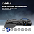 Miniatyrbillede 5 af 8: Nedis Gaming Keyboard - Wired - RGB Led - US Layout