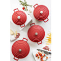 Miniatyrbillede 8 af 8: MasterClass Cast Aluminium Casserole 4L. - Red