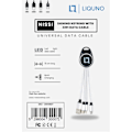 Miniatyrbillede 7 af 10: Liquno Nissi Shining Keyring with 3in1 Data Cable Grey