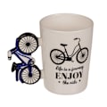 Miniatyrbillede 1 af 3: Out of the Blue Coffee Mug Bicycle - Enjoy the Ride Blue