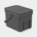 Miniatyrbillede 2 af 10: Brabantia Sort &amp; Go Waste Recycle Bin 6L. Jade Green