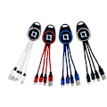 Miniatyrbillede 1 af 10: Liquno Nissi Shining Keyring with 3in1 Data Cable Grey