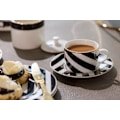 Pikkukuva 4 / 9: Mikasa Luxe Deco China Tea Cups Set - 2pc  - Geometric Black/White