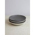 Miniatyrbillede 3 af 3: KitchenCraft Stoneware Pasta Bowl Embossed Grey - set 4 pcs