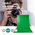 Pikkukuva 1 / 4: Nedis Photo Studio Backdrop Set 1.90x2.95 incl. Tripods