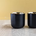 Miniatyrbillede 3 af 7: La Cafetière Double Insulated Espresso Cups Black/Gold 2pcs.