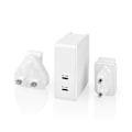Miniatyrbillede 7 af 10: Nedis Quick Wall Charger - 65W - 2 x USB-C Output Black