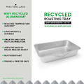 Pikkukuva 9 / 9: MasterClass Recycled Aluminium Roasting Pan with Pouring Spout - 40x29cm