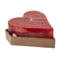Miniatyrbillede 2 af 6: Out of the Blue Large Block Candle in Heart Shape Red