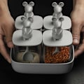 Miniatyrbild 7 av 7: Qualy Lucky Mouse Seasoning Container Set - 4pcs.