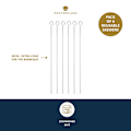 Miniatyrbillede 6 af 8: MasterClass Stainless Steel Flat Sided Skewers 40cm - 6pcs