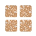 Miniatyrbillede 1 af 2: Natural Elements Biodegradable Cork Coasters Set - 4pcs.