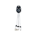 Miniatyrbild 2 av 10: Liquno Nissi Shining Keyring with 3in1 Data Cable Red