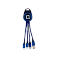 Miniatyrbild 4 av 10: Liquno Nissi Shining Keyring with 3in1 Data Cable Red