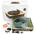 Miniatyrbillede 8 af 10: Lenco LS-50WD -Vinyl / Record Player | USB Enoding | Built-in speakers | Wood