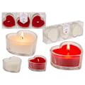 Miniatyrbillede 6 af 6: Out of the Blue Candle in Heart Shaped Glass 3pcs. Red