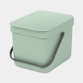 Miniatyrbillede 5 af 10: Brabantia Sort &amp; Go Waste Recycle Bin 6L. Jade Green