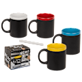 Miniatyrbillede 1 af 7: Out of the Blue Writeable Stoneware Mug with Chalk Red