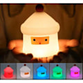 Miniatyrbillede 2 af 5: Sød julelykke hus natlampe, børnelys med 7 LED
