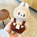 Miniatyrbild 1 av 5: [HH] Högkvalitativ Söt Klänning Outfit Kläder 17cm Plyschdocka Färg Rutig Labubu Dockkläder 14.(Just clothes)