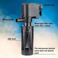 Miniatyrbilde 2 av 5: HA-Akvariepumpe med filter 4W 400L/H Filter Vannpumpe