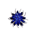 Miniatyrbilde 1 av 5: Moteblomster Brosjer for Kvinner Rhinestone Blomster Brosjer Pins Gullbelagt Slips Brosjer Smykker for Kjæreste Kone