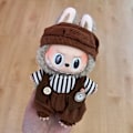 Miniatyrbild 1 av 3: [HH] Labubu Kläder och Accessoarer Endast Kläder POPMART LABUBU Sittande Docka Kläder Hatt 10